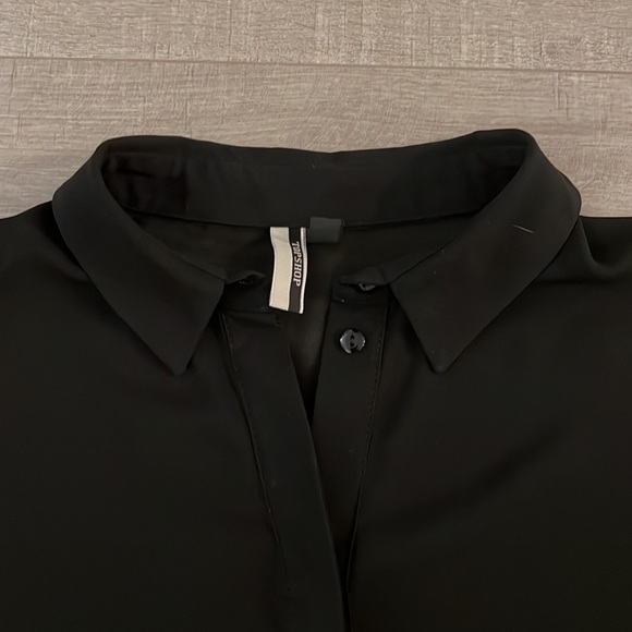 Topshop sheer black blouse - Picture 5 of 10